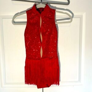 RED JAZZ DANCE COSTUME